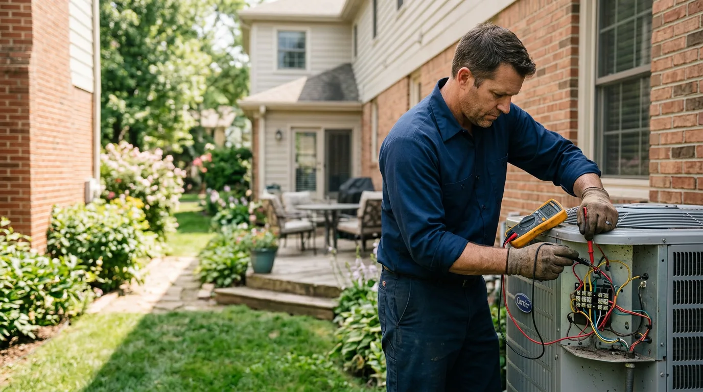 HVAC technician working near Castroville, TX